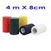 BENDA ELASTICA COESIVA - 8cmx4mt - vari colori - conf.10pz